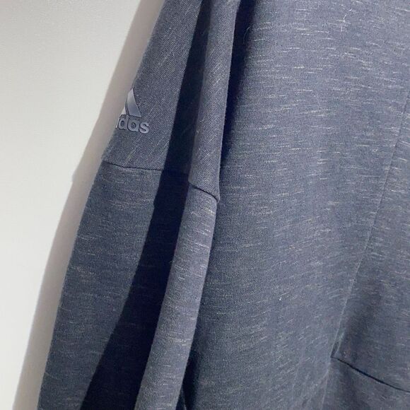 Adidas Men's Gray Heart Racer Zip Up Performance Long Sleeve Jacket size Large - Picture 10 of 13